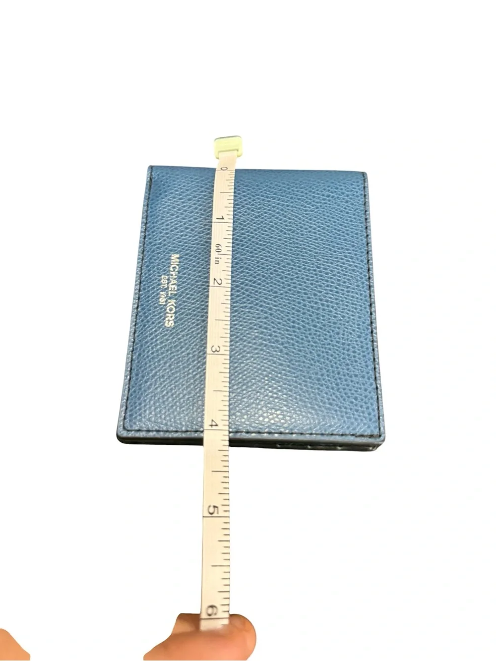 Michael Kors Men’s Light Blue Pebbled Leather Bifold Wallet